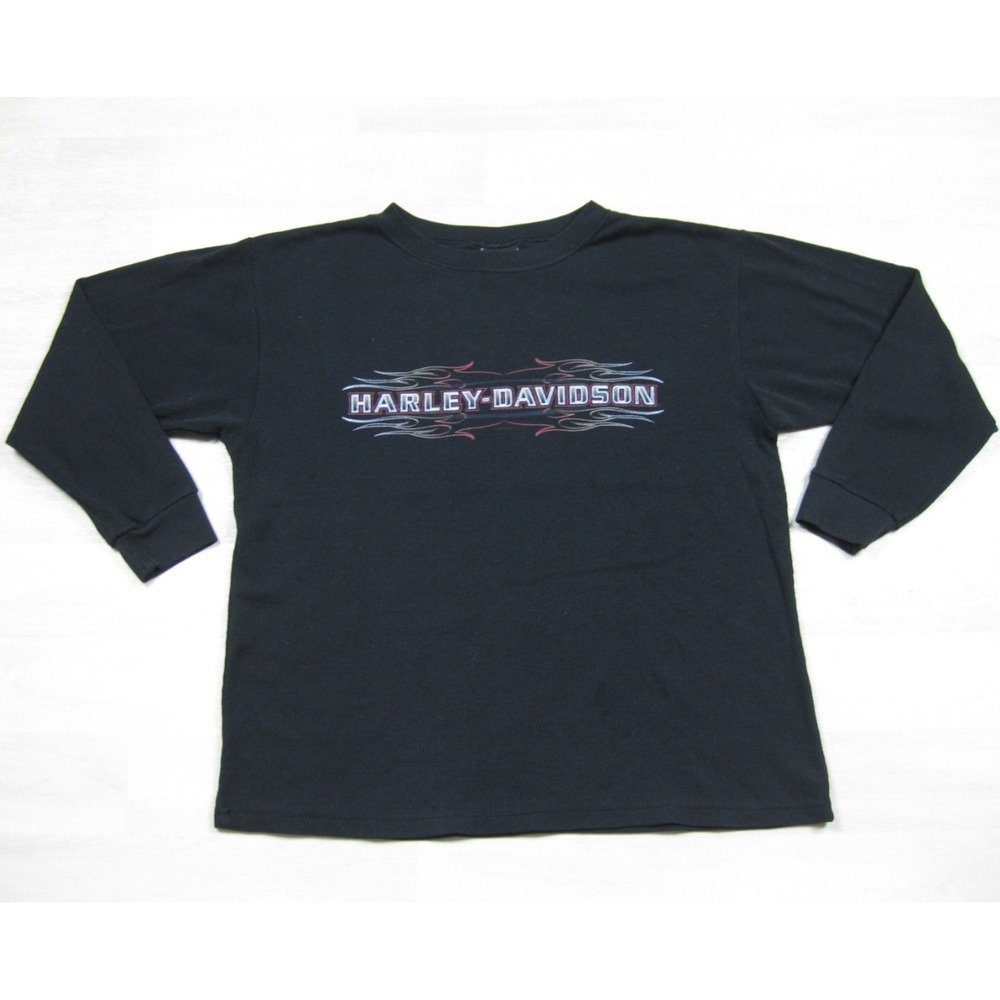Vintage Y2K Harley Davidson Thermal Shirt Men's (XL) Long Sleeve Biker Kentucky